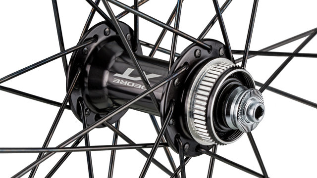 bc basic Set de Roues Mountain XT Disc Center Lock 29" - noir | Set de 29" (avant 9x100 + arrière 10x135) Shimano