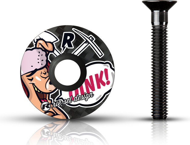 rie:sel design stem:cap Top Cap 1 1/8" - trail pig
