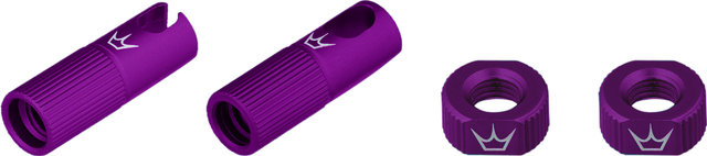 Peaty's Chris King Edition MK2 Tubeless Ventil Ersatzteil-Set - violet/SV