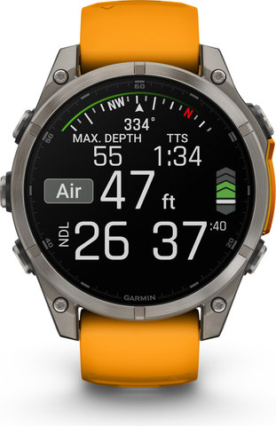 Garmin fenix 8 AMOLED Sapphire Titanium GPS 47 mm Multisport Smartwatch - graphit-titanium