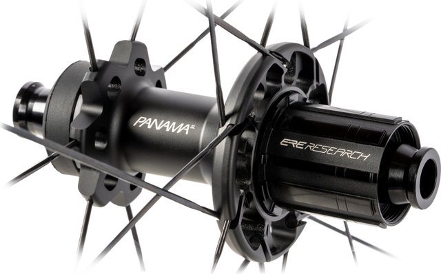 ERE Research Roue arrière ERE Genius AE92-D Center Lock - black-black | 142 mm | 28" | Shimano Route | roue arrière uniquement