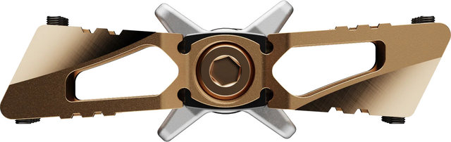 crankbrothers Pedales automáticos Mallet DH Loic Bruni Signature Edition - bronce | 100 mm | 78 mm