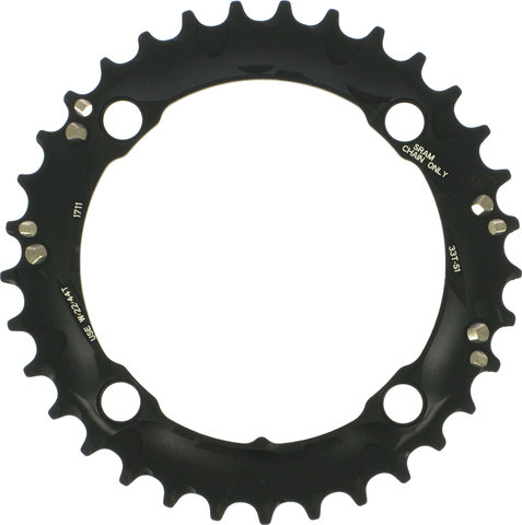 Truvativ Plato X0 / X9 / X7 / X5 MTB 4 brazos, círculo de agujeros de 104 mm - negro/33 dientes