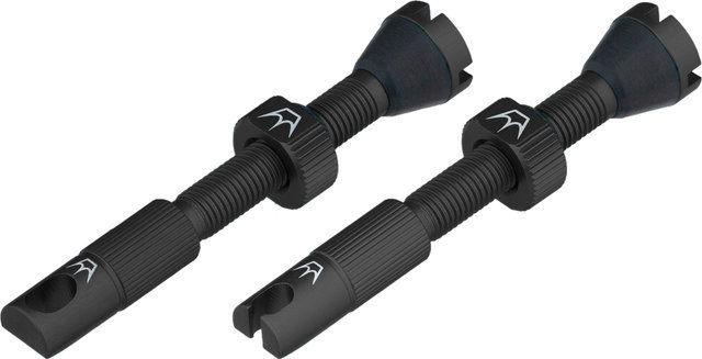 Peaty's Holeshot Fast Flow tubeless valves - black | Presta Valve (SV) | 42 mm