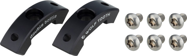 Wolf Tooth Components Adaptador de soporte de portabidones B-RAD Double Bottle - black