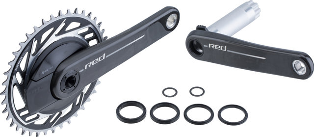 SRAM Red XPLR E1 Wide DUB 1x12-/1x13-Speed Carbon Powermeter Crankset - natural carbon | 167,5 mm | 40