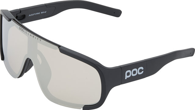 POC Gafas deportivas Aspire Mid modelo 2024 - uranium black/clarity trail-partly sunny silver