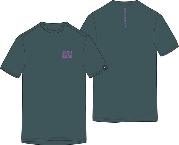Endura T-Shirt Stacked Logo Graphic - teal | M