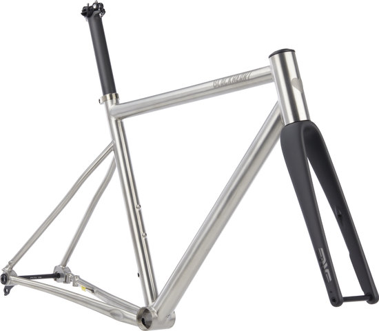 Blackheart Road Ti Rahmenkit - titanium brushed/1 1/8" - 1 1/4" tapered/43 mm/M/28"