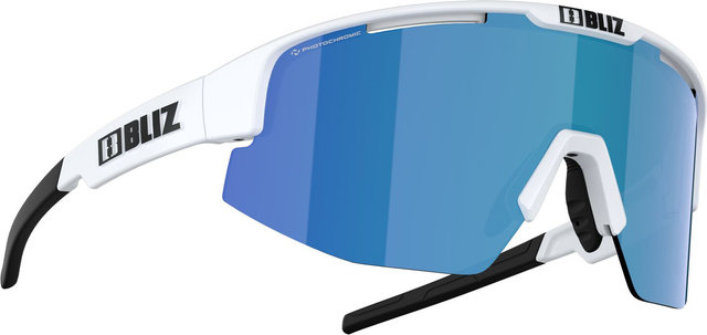 Bliz Gafas deportivas Matrix Nano Optics Photochromic - matte white/photochromic brown-blue