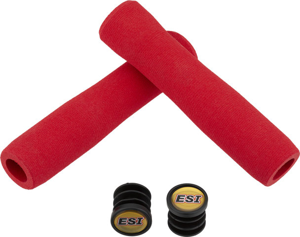 ESI FIT CR silicone handlebar grips - red | 130 mm