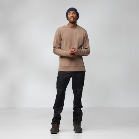 Fjällräven Pull en polaire Keb pour hommes - suede brown | L