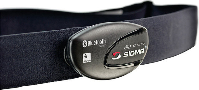 Sigma Sangle Pectorale en Textile R1 Duo ANT+/Bluetooth® Smart Comfortex+ - noir