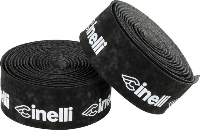 Cinelli Logo Velvet Lenkerband - black and white