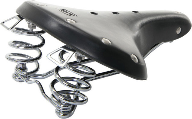 CONTEC Selle à Ressorts Classic Exclusiv Touring - coffee