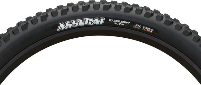 Maxxis Assegai Dual EXO WT TR 27.5" Folding Tyre - black/63-584/2.5 /27.5 /63 mm