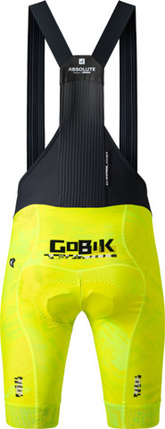 GOBIK Culotes cortos con tirantes Absolute Print K10 High Key Edition - liquid lime/M