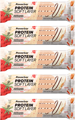 Powerbar Barra de proteína de capa suave de proteína - 5 piezas - strawberry-white chocolate