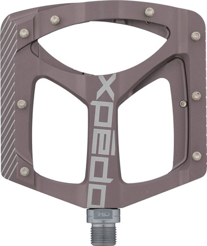 Xpedo Pedales de plataforma ZED - plata