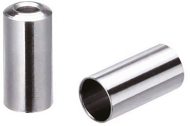 Jagwire Tapas de extremo de latón para cambios Sealed Liner - silver/5 mm