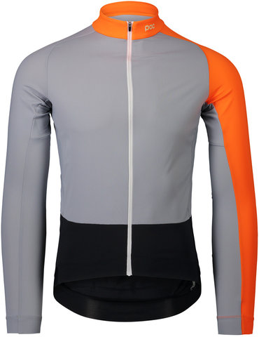 Maillot Essential Road Mid LS Jersey - granite grey-zink orange/M