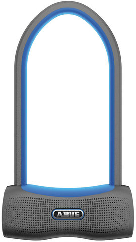 ABUS Candado de arco SmartX 770A con soporte USKF - blue/10,8 x 23 cm