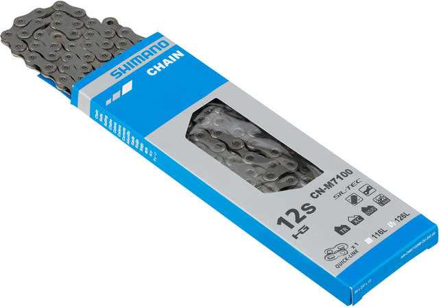 SLX CS-M7100-12 Cassette + CN-M7100 12-speed Chain Wear & Tear Set - silver/10-51