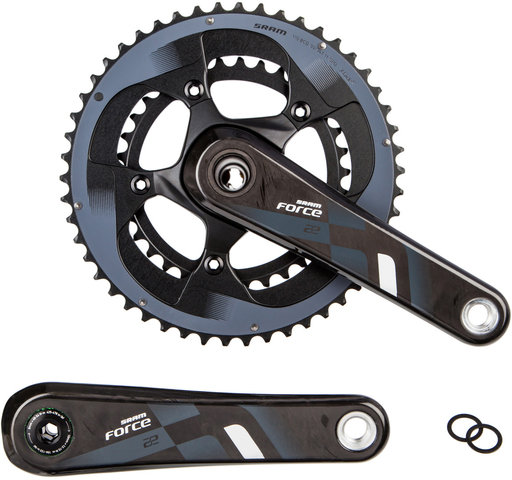 SRAM Force 22 GXP 11-fach Carbon Kurbelgarnitur - black/165,0 mm 34-50