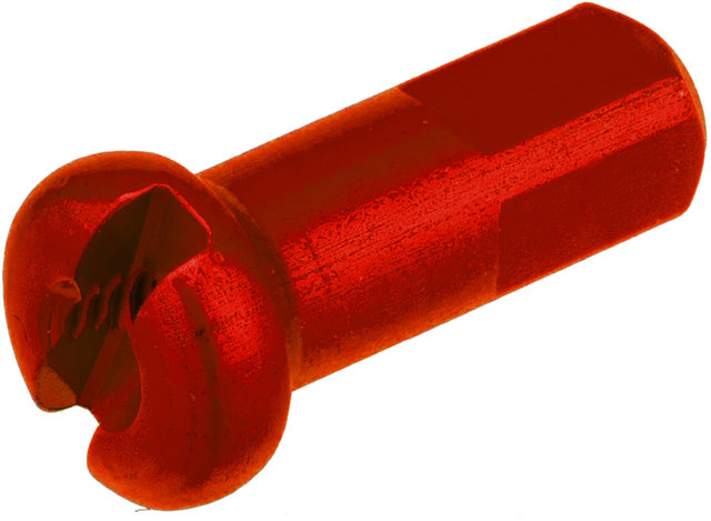 DT Swiss Écrous en Aluminium 2,0 mm - 100 pièces - rouge/12 mm