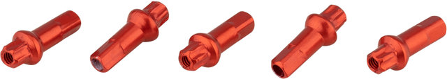Pro Lock® Squorx Pro Head® 2.0 mm Aluminium Nipples - 5 pcs. - red/15 mm