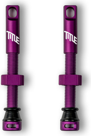 Title MTB Tubeless Ventil-Set - lila/SV/44 mm