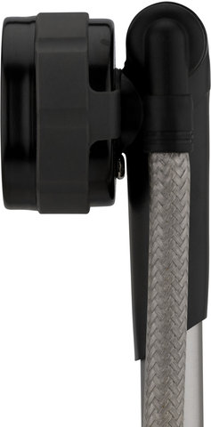 Topeak Pompe à Amortisseur PocketShock DXG XL avec Tuyau Flexible en Acier - noir-argenté/universal
