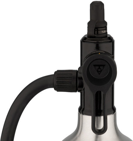 Topeak CO2-Inflator TubiBooster X avec Réservoir d'Air Comprimé - noir-argenté/universal