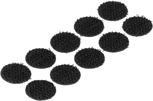 Runde Klettpunkte für Helme - schwarz/universal