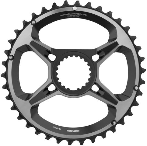 Shimano XTR FC-M9120-B2 12-speed Chainring - grey-black/38 tooth