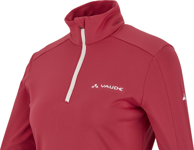 VAUDE Women's Livigno Halfzip II Fleece Sweater - crimson red/36