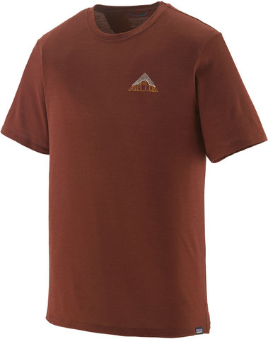 Patagonia Camiseta Capilene Cool Merino Graphic S/S Shirt - driftways-dried vanilla/M