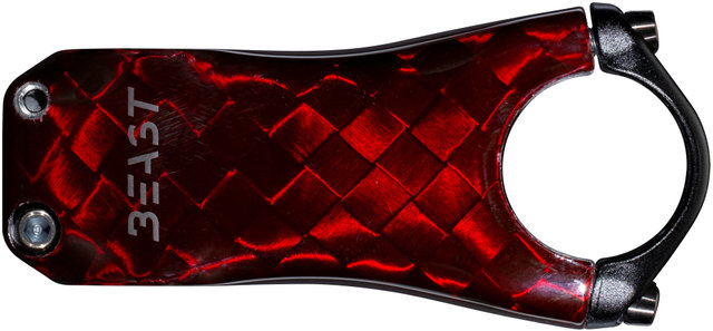 Potence MTB 31,8 - carbone-rouge/75 mm 0°