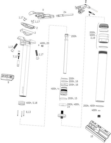 RockShox Ersatzteile Reverb Sattelstütze (B1 / 2017 - 2019) - 4/universal