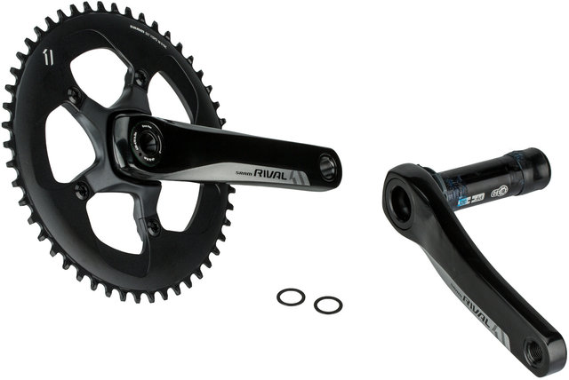 SRAM Rival 1 BB30 11-fach Kurbelgarnitur - black/172,5 mm 50 Zähne