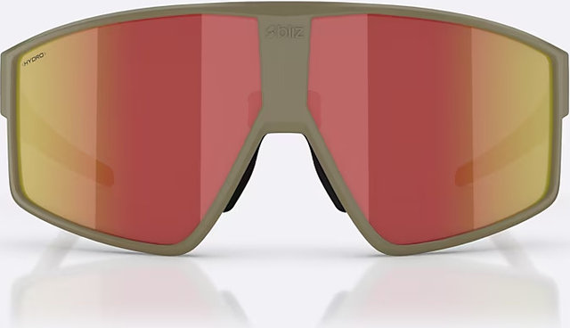 Bliz P002 Sportbrille - matte camo green/grey-red revo