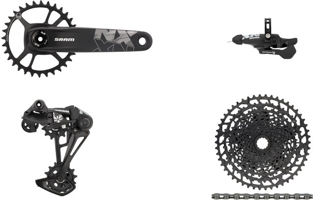 SRAM Grupo NX Eagle Direct Mount 1x12 32 DUB - black/175,0 mm / 11-50