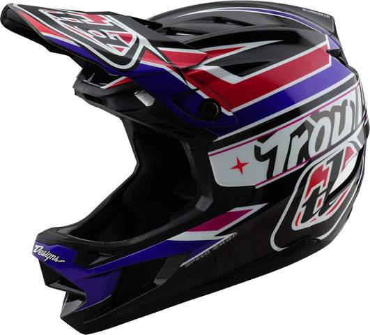 Troy Lee Designs D4 Polyacrylite Fullface Helm - linear black/57 - 58 cm