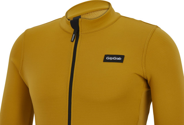 GripGrab EXPLR Merinotech Thermal Long Sleeve Jersey - mustard yellow/M