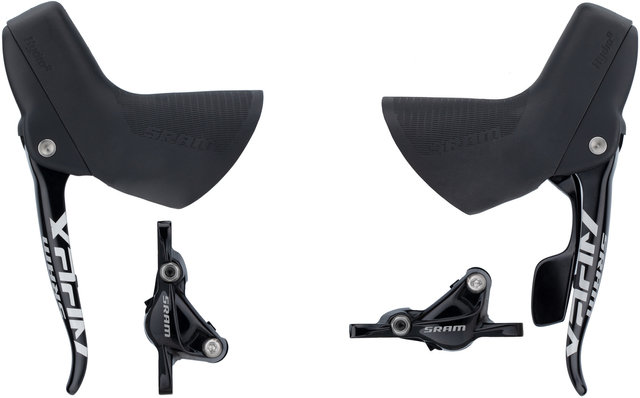 SRAM Apex 1 HRD v+h Set Scheibenbremse hydr.m.DoubleTap® Schalt-/Bremsgriff - black/Satz (VR + HR)