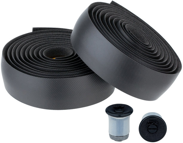 tune Handlebar Tape and Bar End Plug Set - black-black/universal