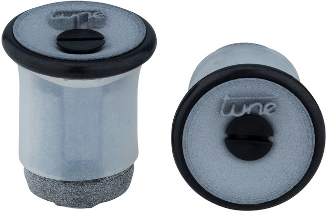 tune Handlebar Tape and Bar End Plug Set - black-silver/universal