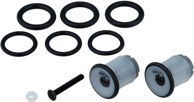 Handlebar Tape and Bar End Plug Set - black-silver/universal