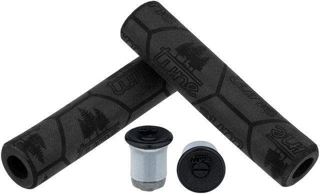 Set de Poignées et Embouts pour Guidon - noir-noir/130 mm