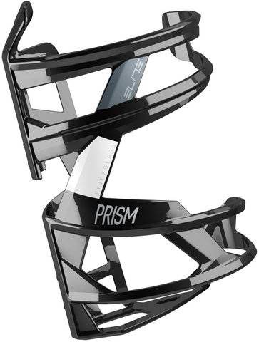 Elite Prism Left / Right Bottle Cage - black-white glossy/right